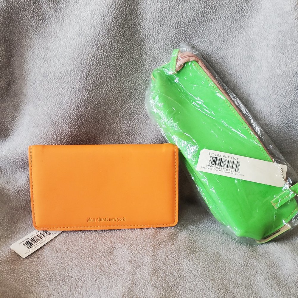 NWT, 2pc. Alan Stuart Set, Bag & Checkbook Cover